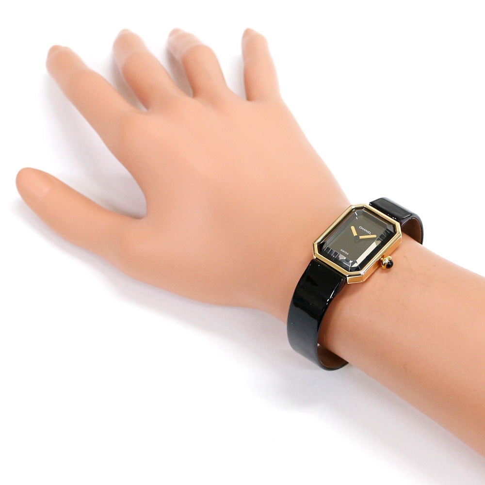 【CHANEL】シャネル プルミエール ブラック ゴールド　腕時計 レディース CHANEL シャネル プルミエール レディースウォッチ 腕時計