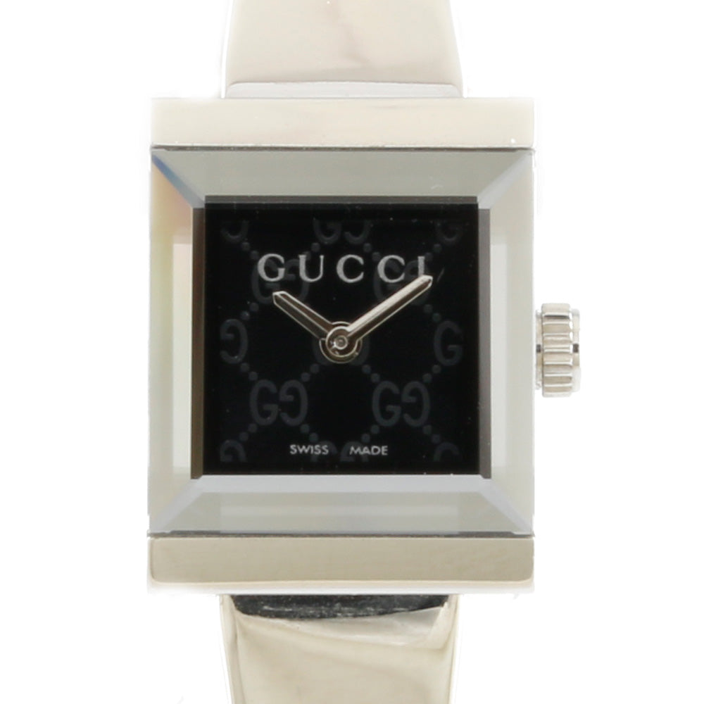 中古】 グッチ GUCCI SS 腕時計 バングル ステンレススチール 128.5 シルバー ブラック レディース【SH】【BIM】 –  【公式】リサイクルキング オンラインショップ