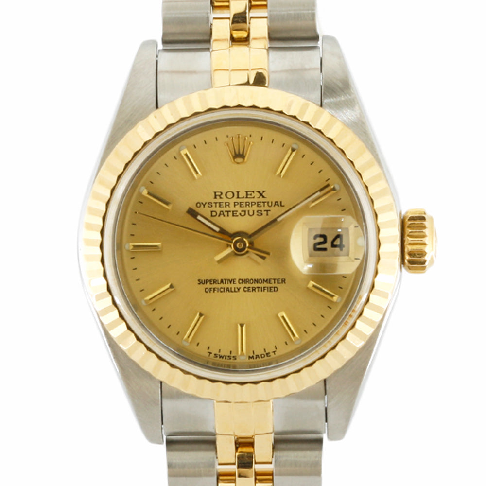 ロレックス オイスターパーペチュアル K18YG×SS コマ ROLEX ロレックス オイスター パーペチュアル SS×K18YG シャンパン