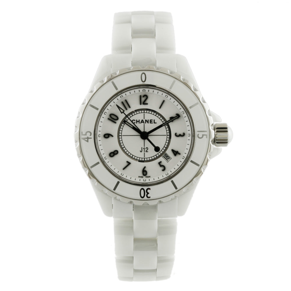 中古】 シャネル CHANEL 腕時計 J12 セラミック H0968 ホワイト ユニ