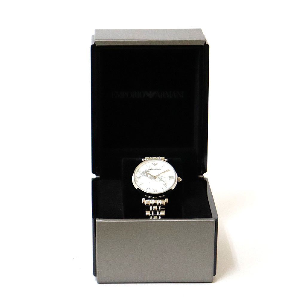 Used Emporio Armani SS Watch Gianni Tiber Stainless Steel AR11170 Si