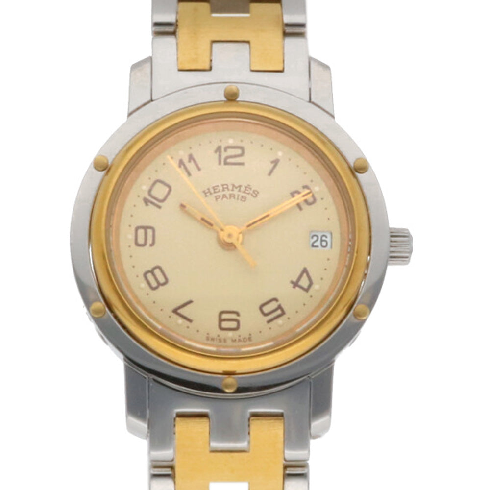 中古】 エルメス HERMES SS GP 腕時計 クリッパー ステンレス 中古】 エルメス HERMES SS GP 腕時計 クリッパー ステンレス