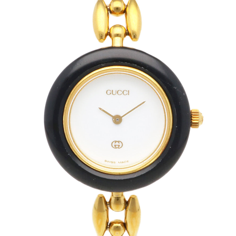 中古】 グッチ GUCCI GP 腕時計 チェンジベゼル 5色 GP 11/12 ゴールド マルチカラー レディース【BIM】 –  【公式】リサイクルキング オンラインショップ