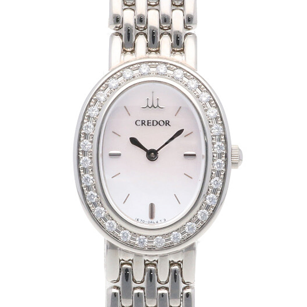 中古】 クレドール セイコー CREDOR SEIKO SS 腕時計 シグノ ダイヤベゼル ステンレススチール 1E70-0AB0 シルバ –  【公式】リサイクルキング オンラインショップ